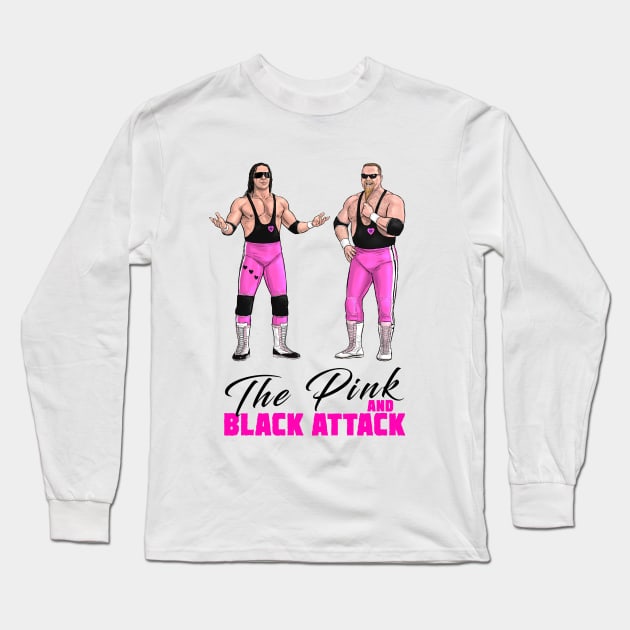 The Pink and Black Attack 1989 Long Sleeve T-Shirt by PreservedDragons